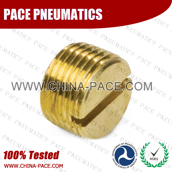 Slotted Plug Brass Pipe Fittings, Brass Threaded Fittings, Brass Hose Fittings,  Pneumatic Fittings, Brass Air Fittings, Hex Nipple, Hex Bushing, Coupling, Forged Fittings